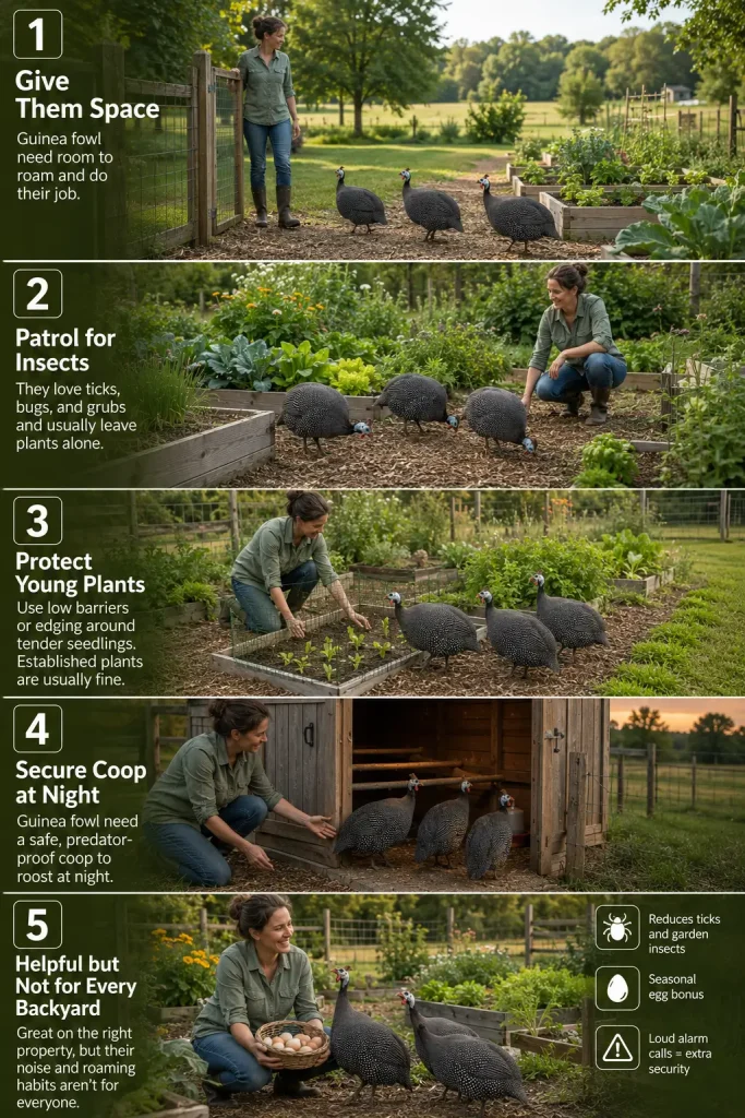 Guinea Fowl for Natural Pest Control