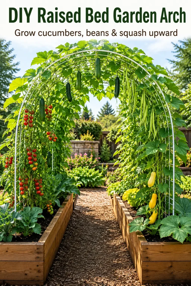 DIY Raised Bed Garden Arch