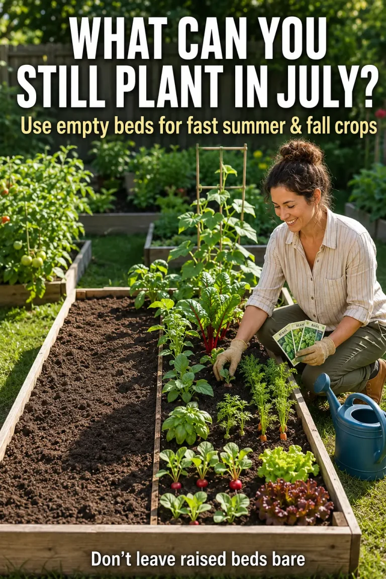 What Can You Still Plant in July? Smart Crops for Empty Garden Beds